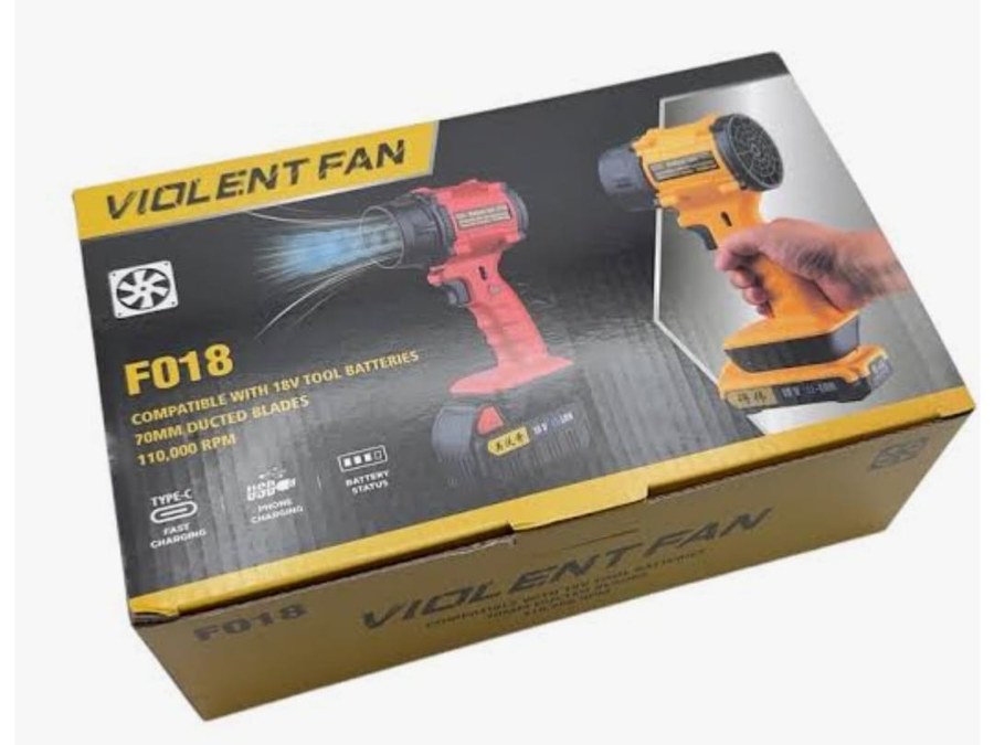 Yüksek Hızlı Hava Üfleyici Antalya, 18V 110.000 RPM — Violent Fan